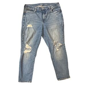Old Navy High-Rise O.G. Straight Distressed Jeans